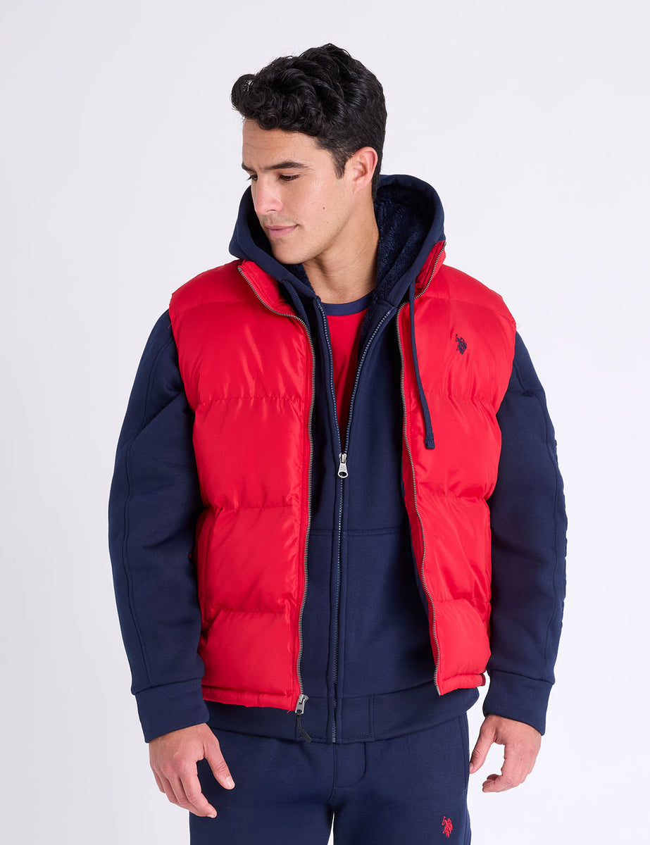 CLUBHAUS Fake layered Vest + Polo ’25 XL RLX Golf Jumper - RL Tour Pro Logo Quilted Vest - Refined Navy SS25