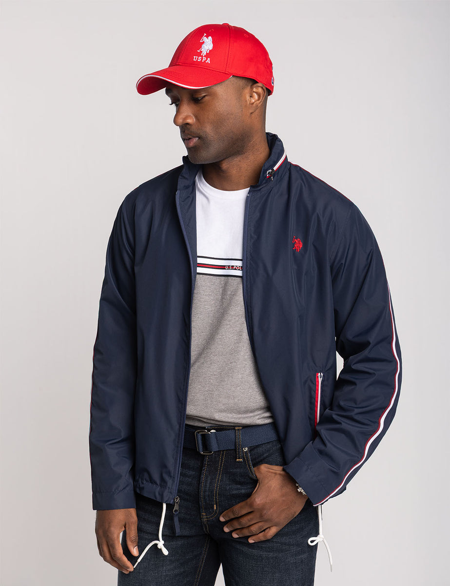 SIGNATURE STRIPE STOW HOOD JACKET– U.S. Polo Assn.