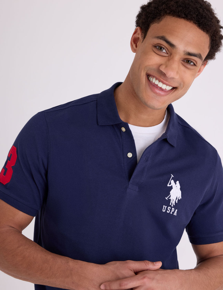 F.C.R.B. BIG LOGO POLO　S BIG LOGO SOLID POLO SHIRT– U.S. Polo Assn.