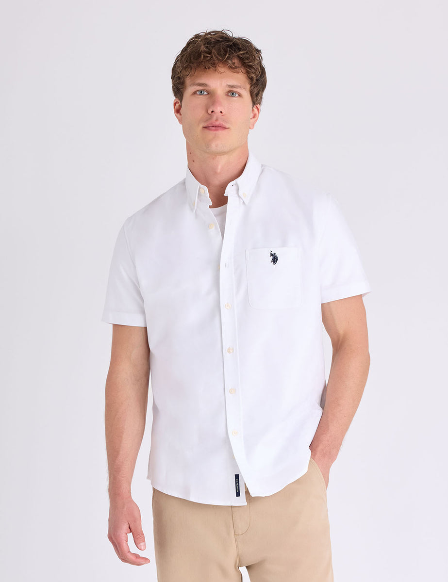 SHORT SLEEVE STRETCH OXFORD SHIRT– U.S. Polo Assn.