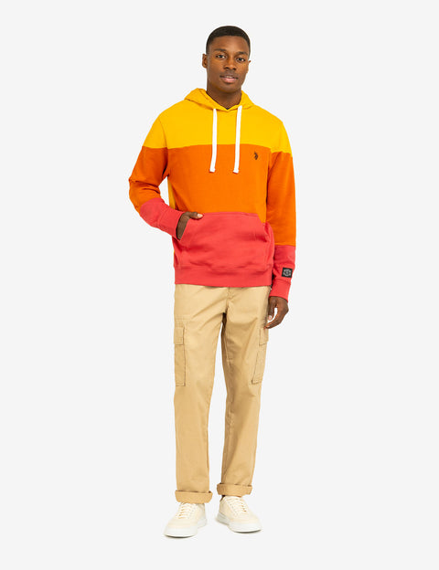 BLACK MALLET COLORBLOCK FRENCH TERRY HOODY - U.S. Polo Assn.