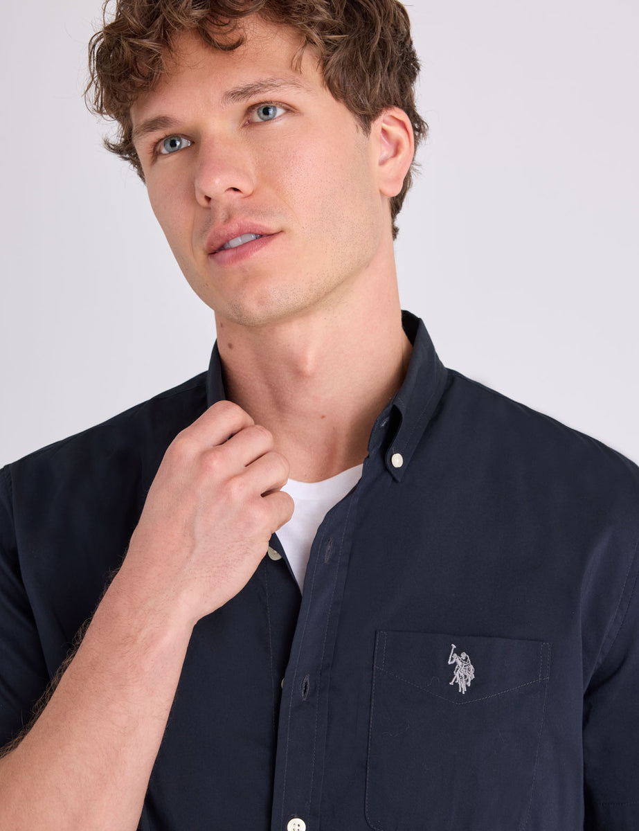 SHORT SLEEVE STRETCH POPLIN SHIRT– U.S. Polo Assn.