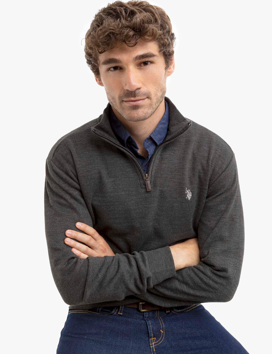 1/4 ZIP FLATBACK PULLOVER– U.S. Polo Assn.