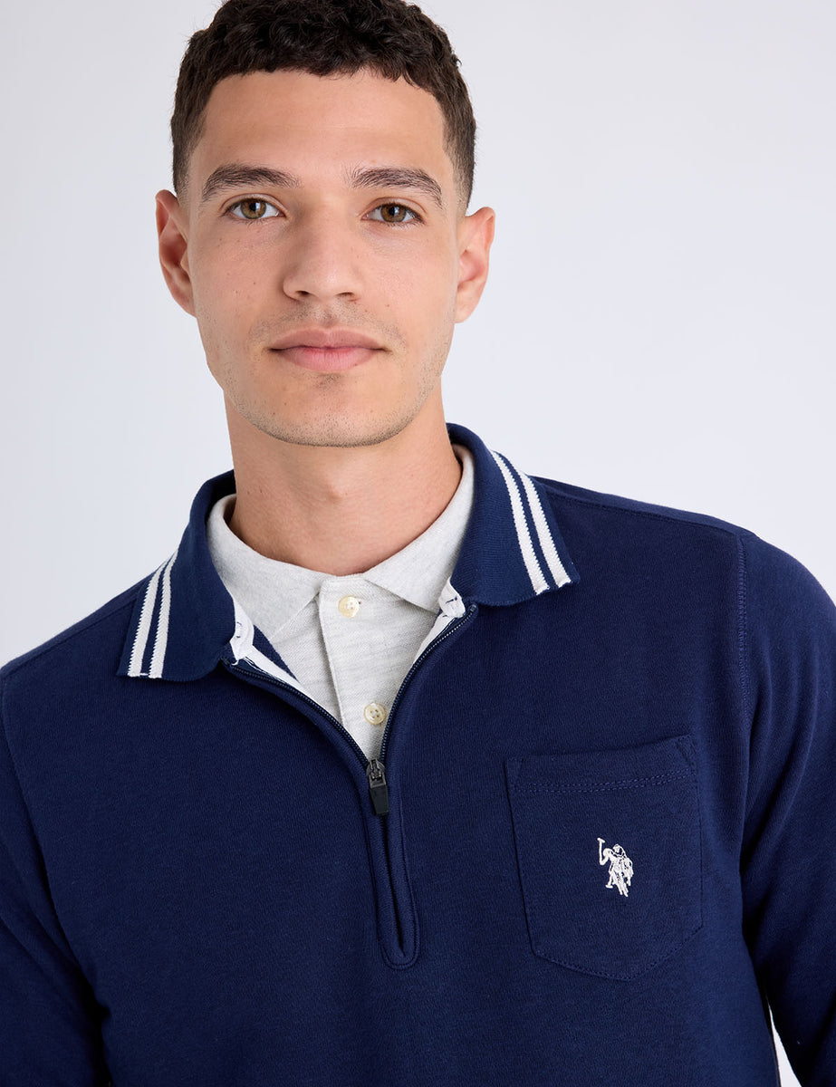 Polka Dot French Terry Crewneck Sweatshirt