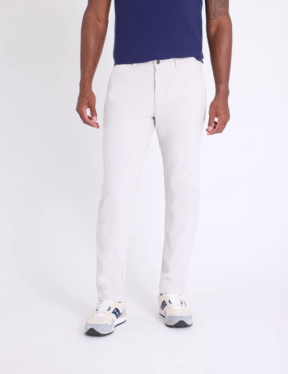 Polo ホワイト スリムフィットパンツ STRETCH TECH PANT WITH ZIPPER POCKETS– U.S. Polo Assn.