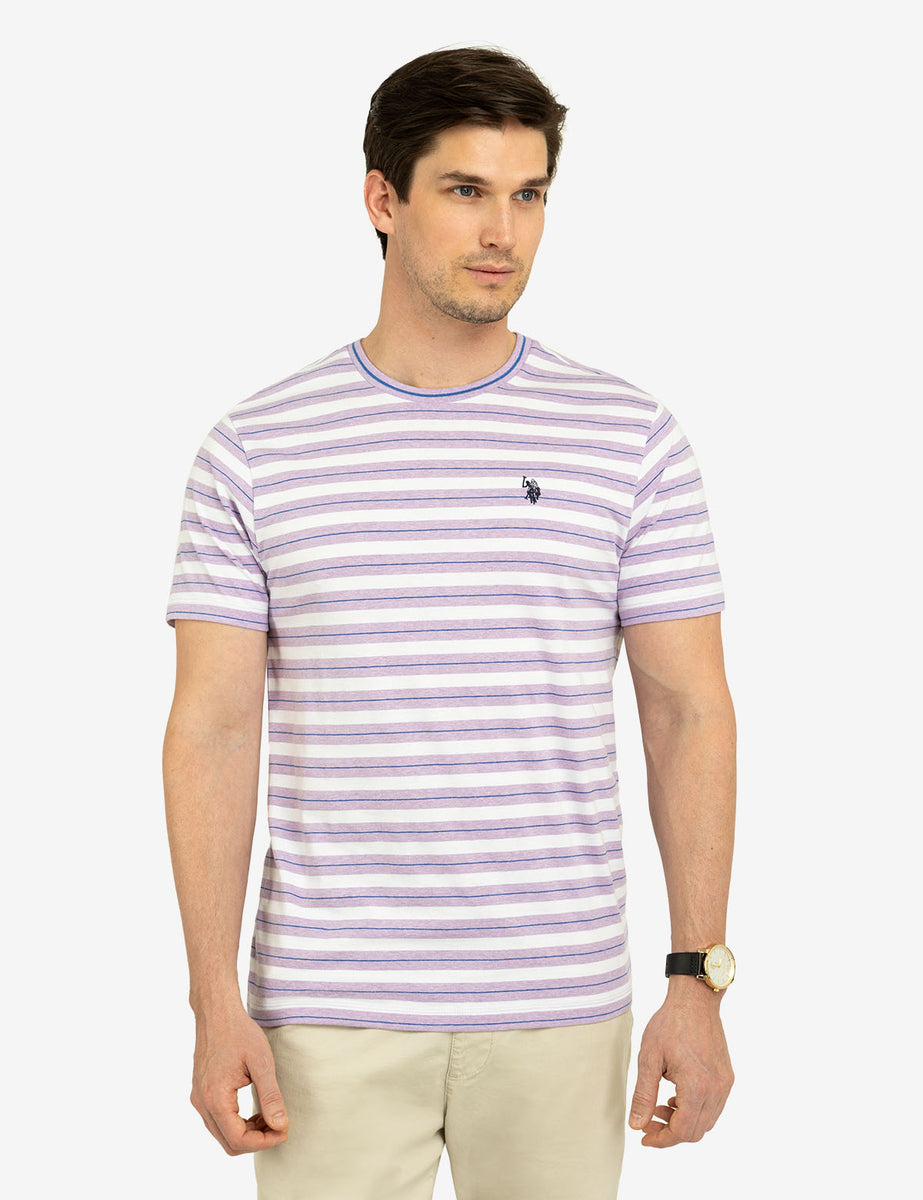 Short-Sleeved Yarn-Dyed Stripe Tee