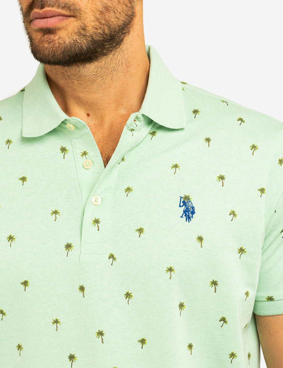 Crushed 3/4 Sleeve Palm Polo main image 0