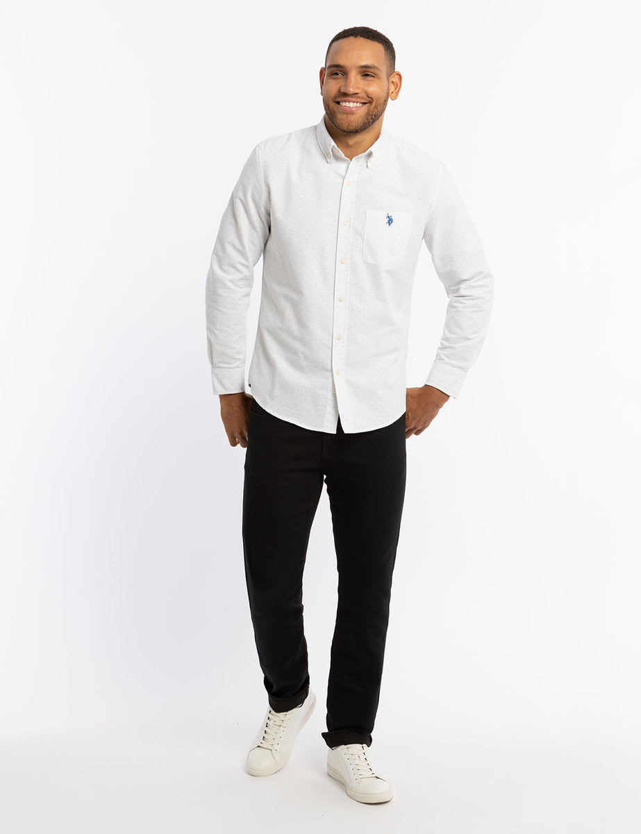 Cole Short Sleeve Shirt Aop Line Dots main image 1