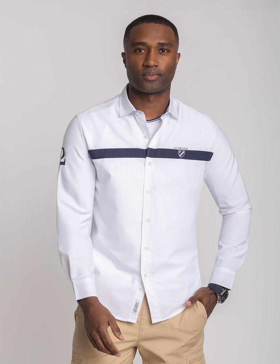 us polo assn dress shirts U.s. Polo Assn. Mens Dress Shirt Regular Fit Long Sleeve Button Down, Men's, Size: 15 inch-15.5 inch 32 inch-33 inch, Blue