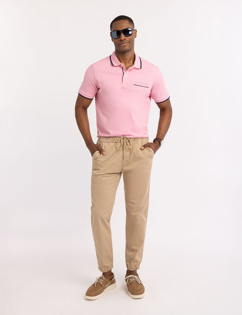 T Shirt Tucked Untucked Polo With Dress Pants Men's Soft-Blend