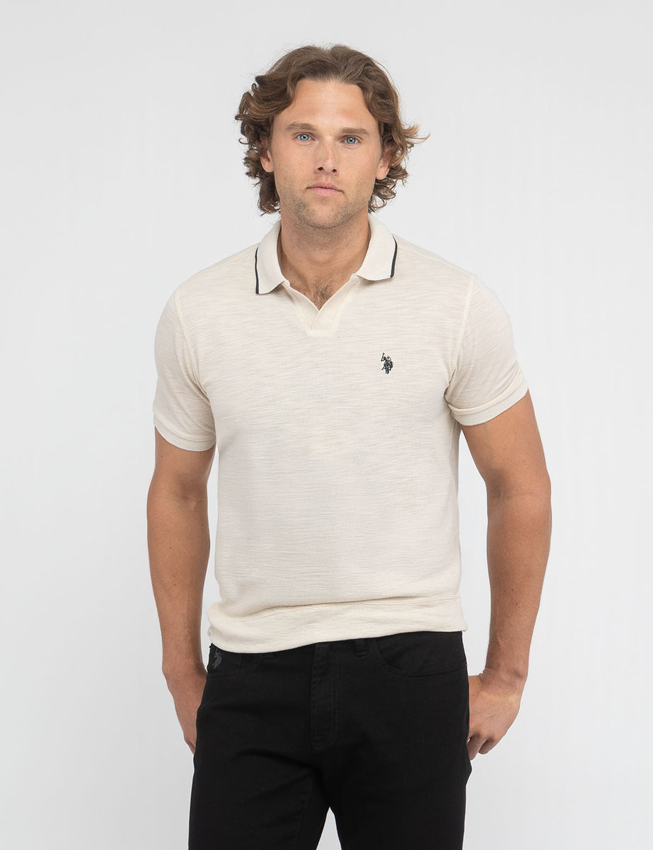WHITE LABEL SLUB PIQUE POLO SHIRT– U.S. Polo Assn.