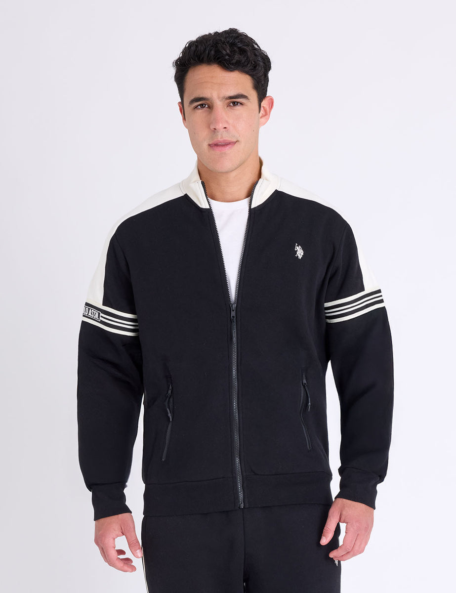 TRICOT TAPE FULL ZIP FLEECE TRACK JACKET– U.S. Polo Assn.