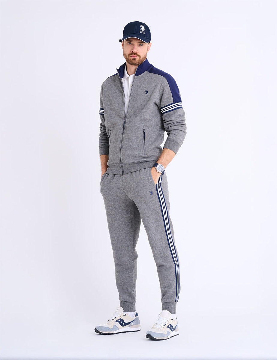 TRICOT TAPE FULL ZIP FLEECE TRACK JACKET– U.S. Polo Assn.