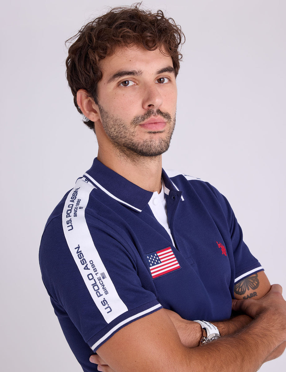 TRICOT SHOULDER PIQUE POLO SHIRT– U.S. Polo Assn.