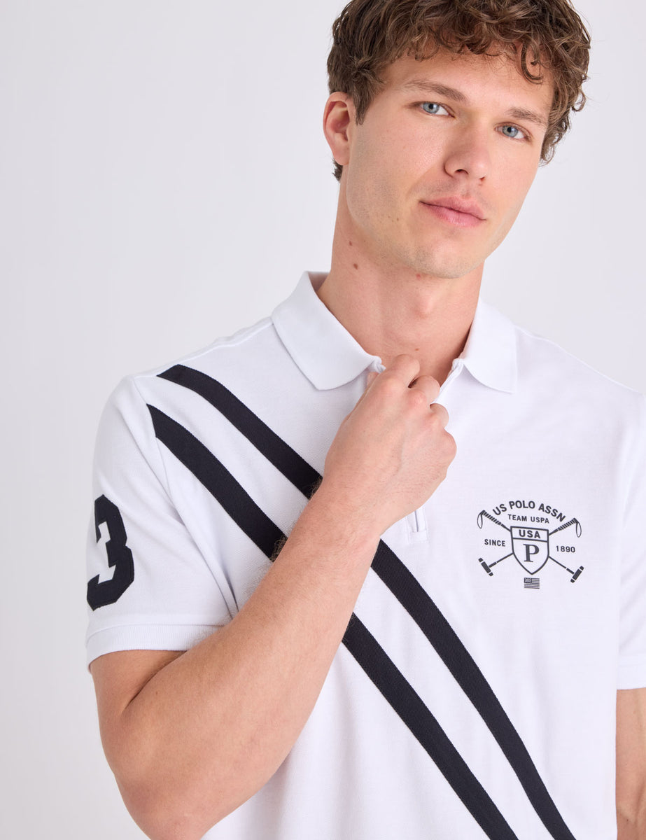 ZIPPER PLACKET SASH MALLET PIQUE POLO SHIRT– U.S. Polo Assn.