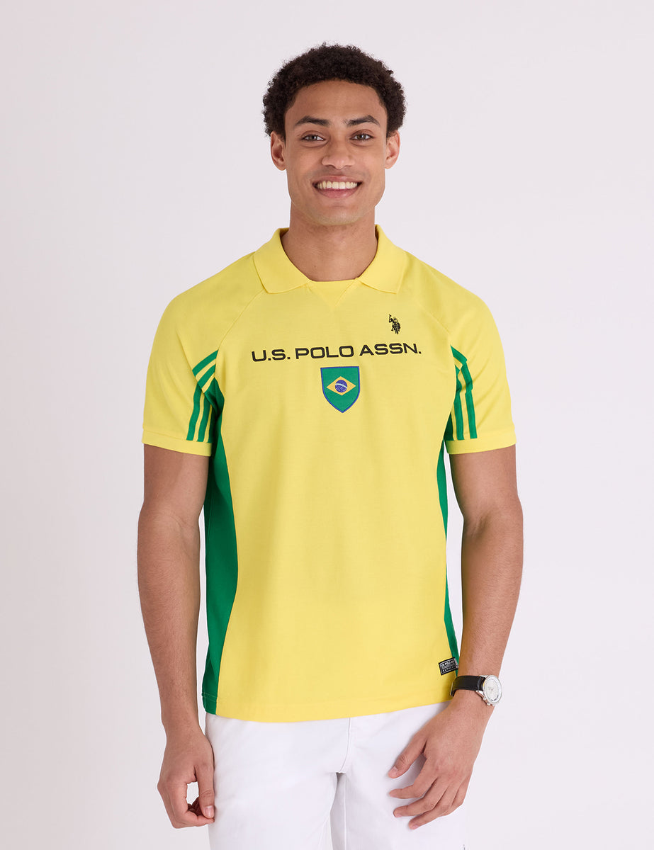 トップス New East Order brazil polo BRAZIL SHIELD PERFORMANCE PIQUE POLO SHIRT– U.S. Polo Assn.