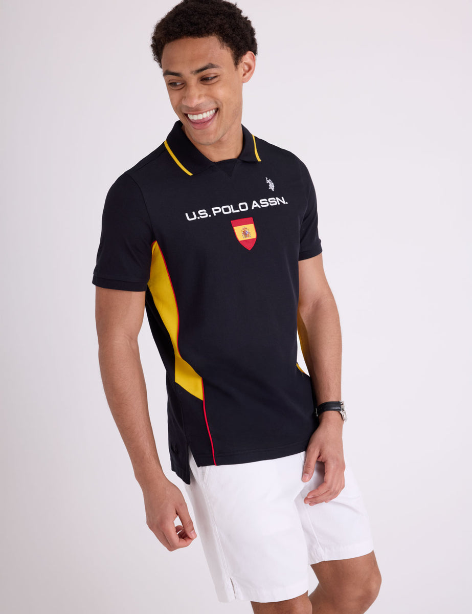 SPAIN SHIELD PERFORMANCE PIQUE POLO SHIRT– U.S. Polo Assn.