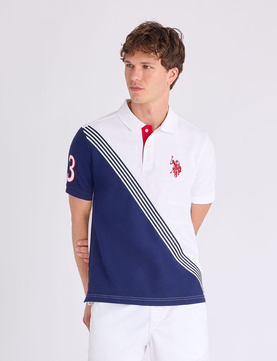 TRICOT SASH COLORBLOCK PIQUE POLO SHIRT– U.S. Polo Assn.