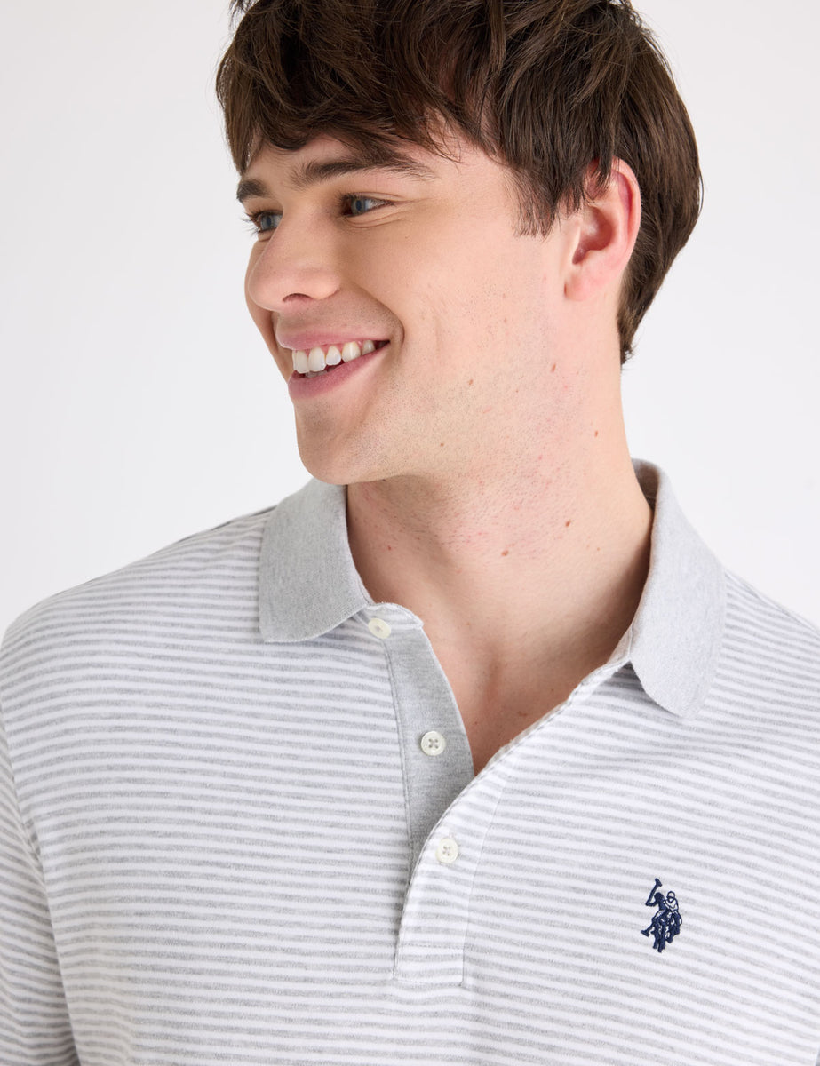 YARN DYE STRIPE INTERLOCK POLO SHIRT– U.S. Polo Assn.