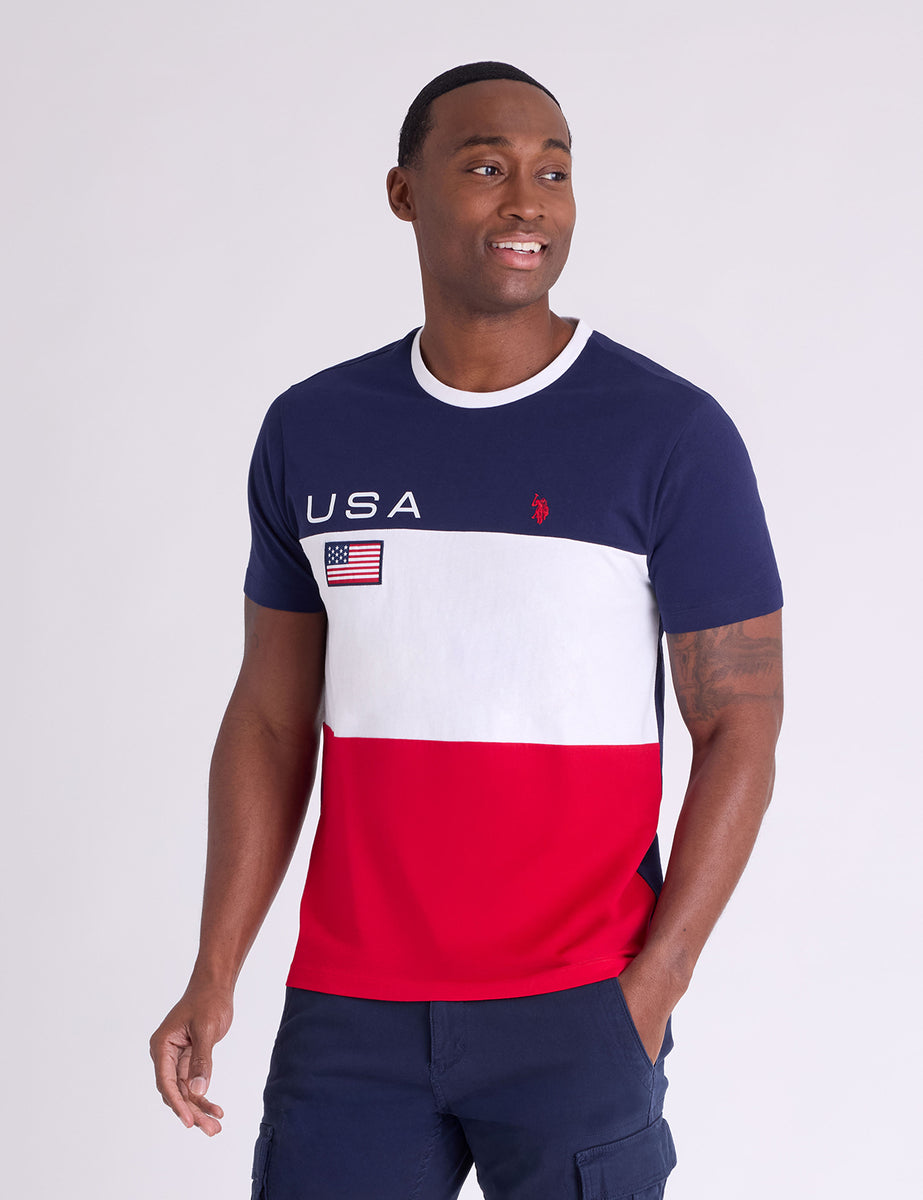 USA COLORBLOCK AMERICANA JERSEY T-SHIRT– U.S. Polo Assn.