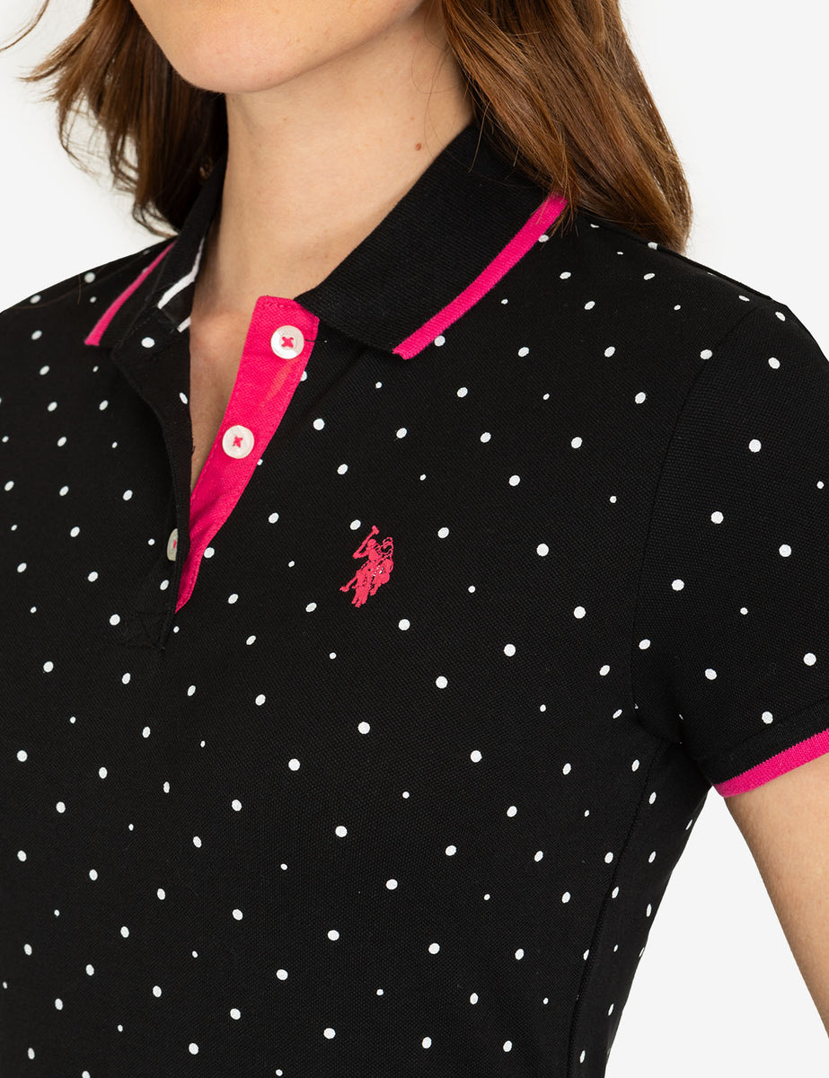 rosymonster♡logo dot polo shirt DOT PRINT POLO SHIRT– U.S. Polo Assn.