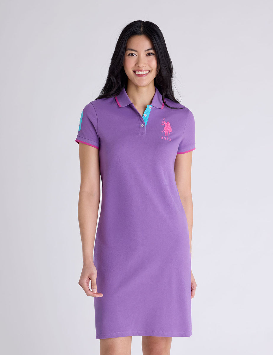 Triple Crown Polo Dress DEWY BERRY / S