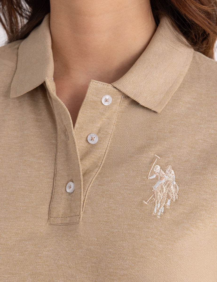 French Sleeve Polo Mini Dress M 新品　未使用 Her lip to（ハーリップトゥー）の「French Sleeve Polo Mini Dress