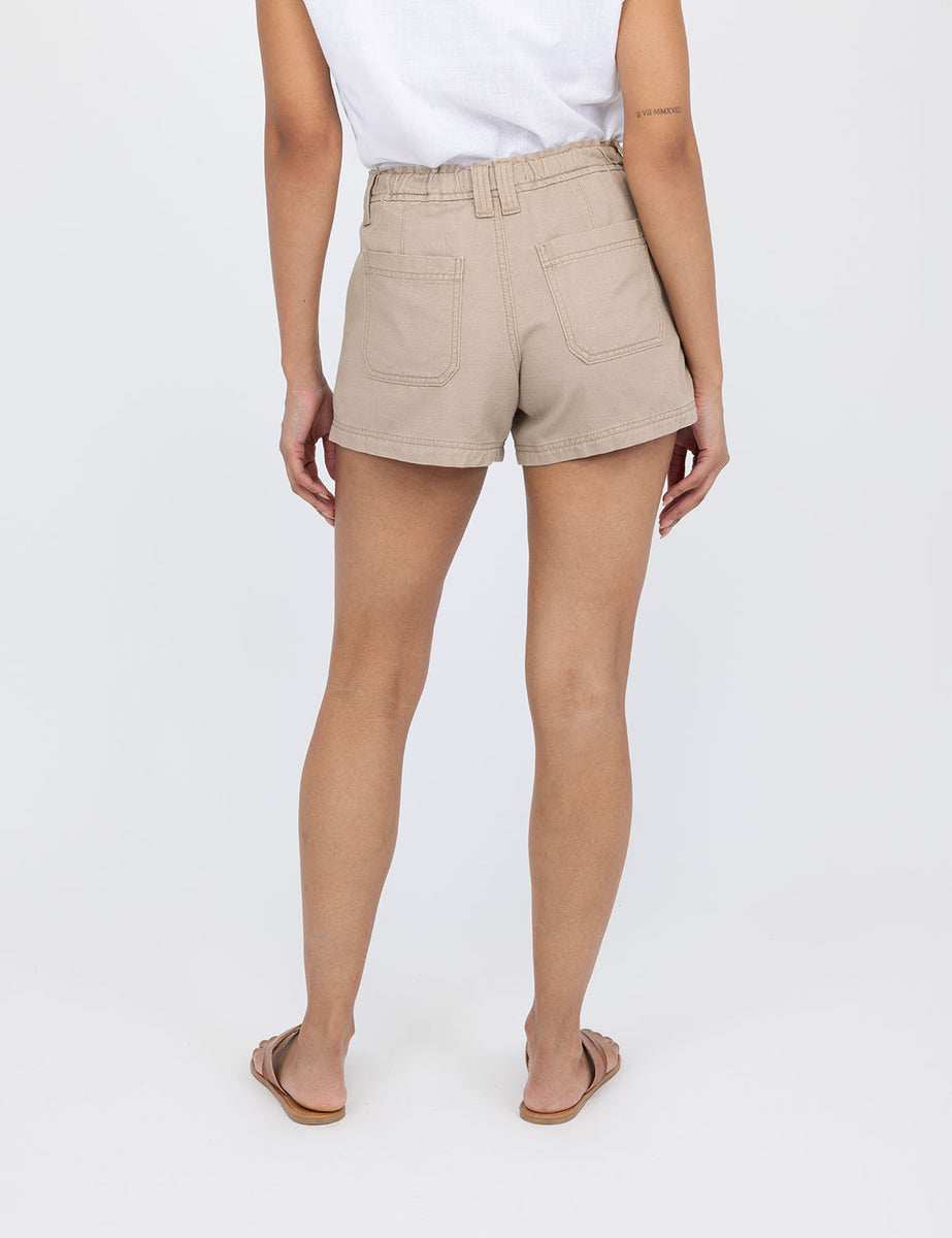 Fendry Short Sleeve Linen Button Through Polo Deep-Pink