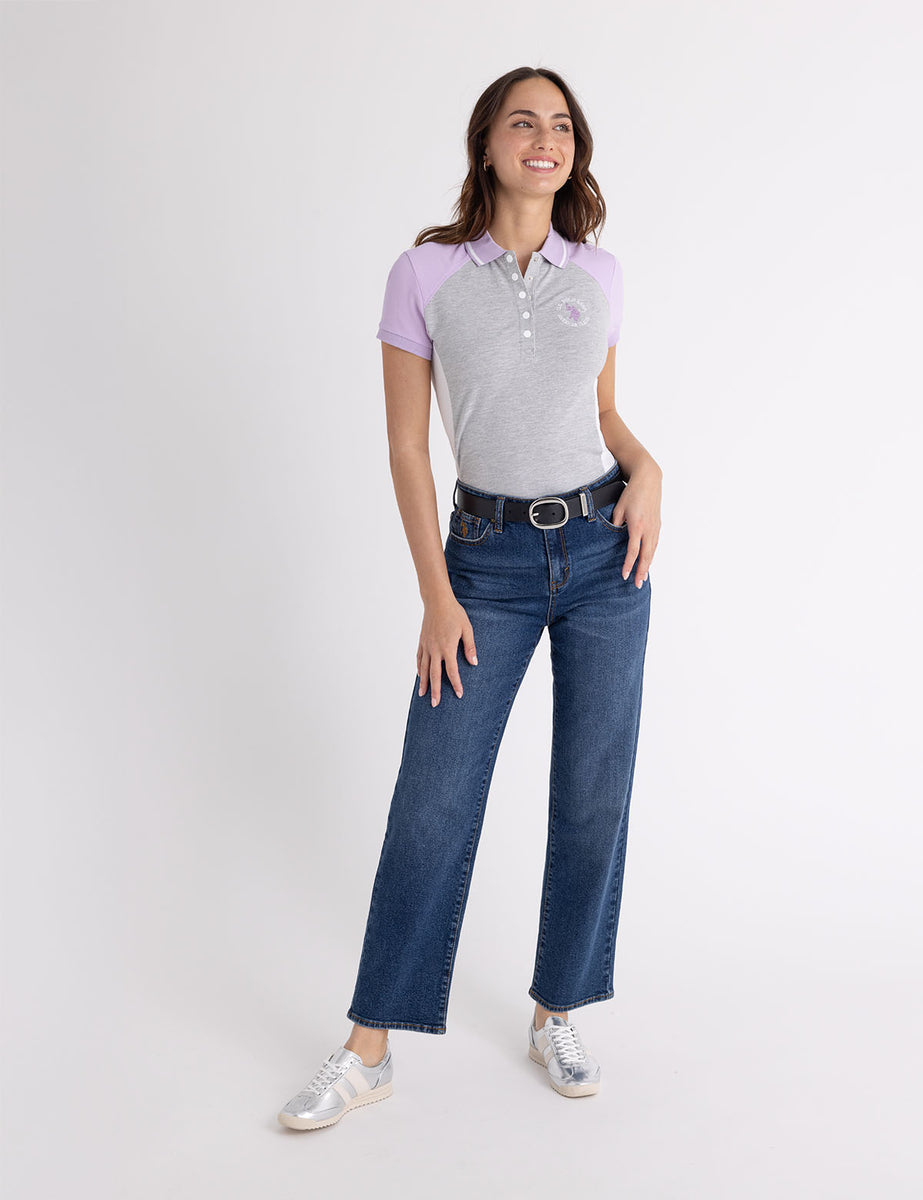 COLOR BLOCK SNAP POLO SHIRT– U.S. Polo Assn.