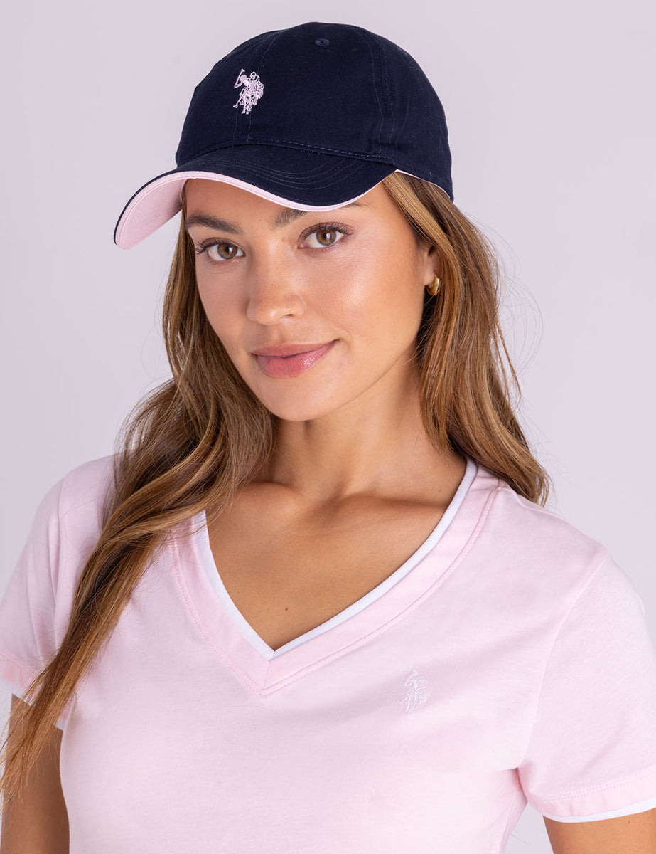 Pink Polo Hats Womens WOMENS TWILL CENTER LOGO HAT– Polo