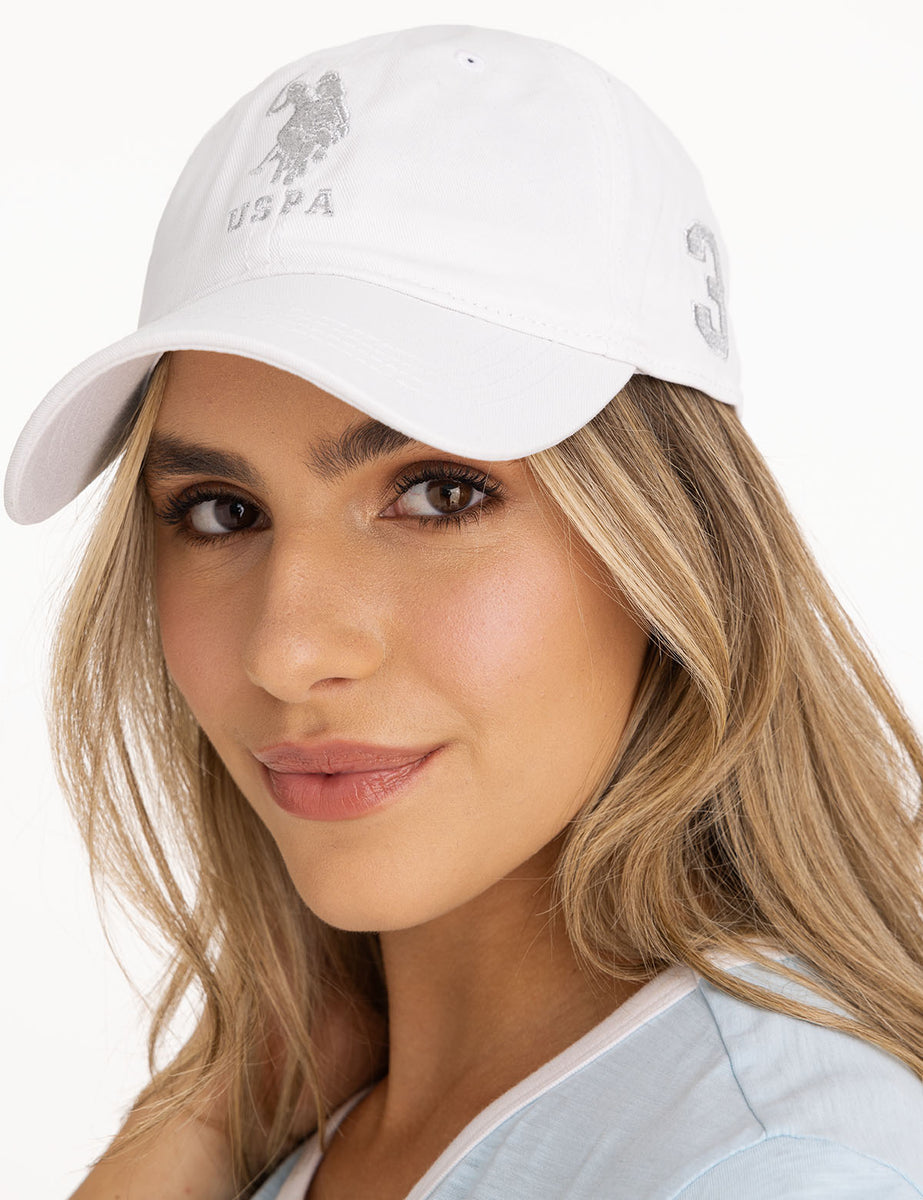 WOMENS TWILL CENTER LUREX LOGO HAT– Polo1