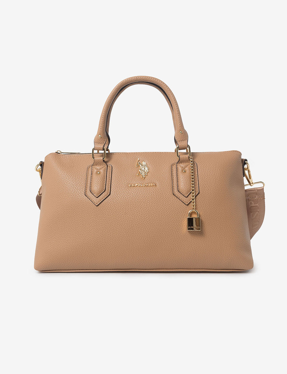 LOCK CHAIN SATCHEL BAG WITH CROSSBODY STRAP– U.S. Polo Assn.