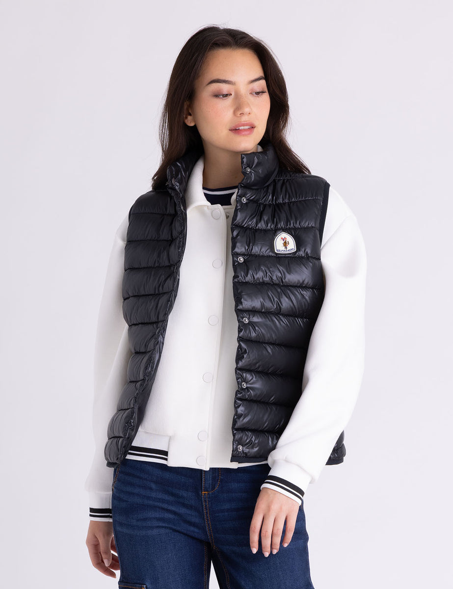 FELT PATCH SNAP PUFFER VEST– U.S. Polo Assn.