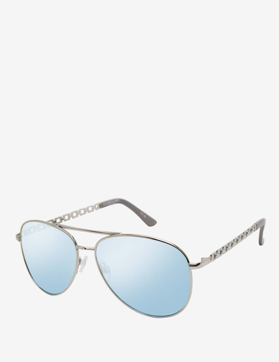 LADIES METAL CHAIN AVIATOR SUNGLASSES U.S. Polo Assn.