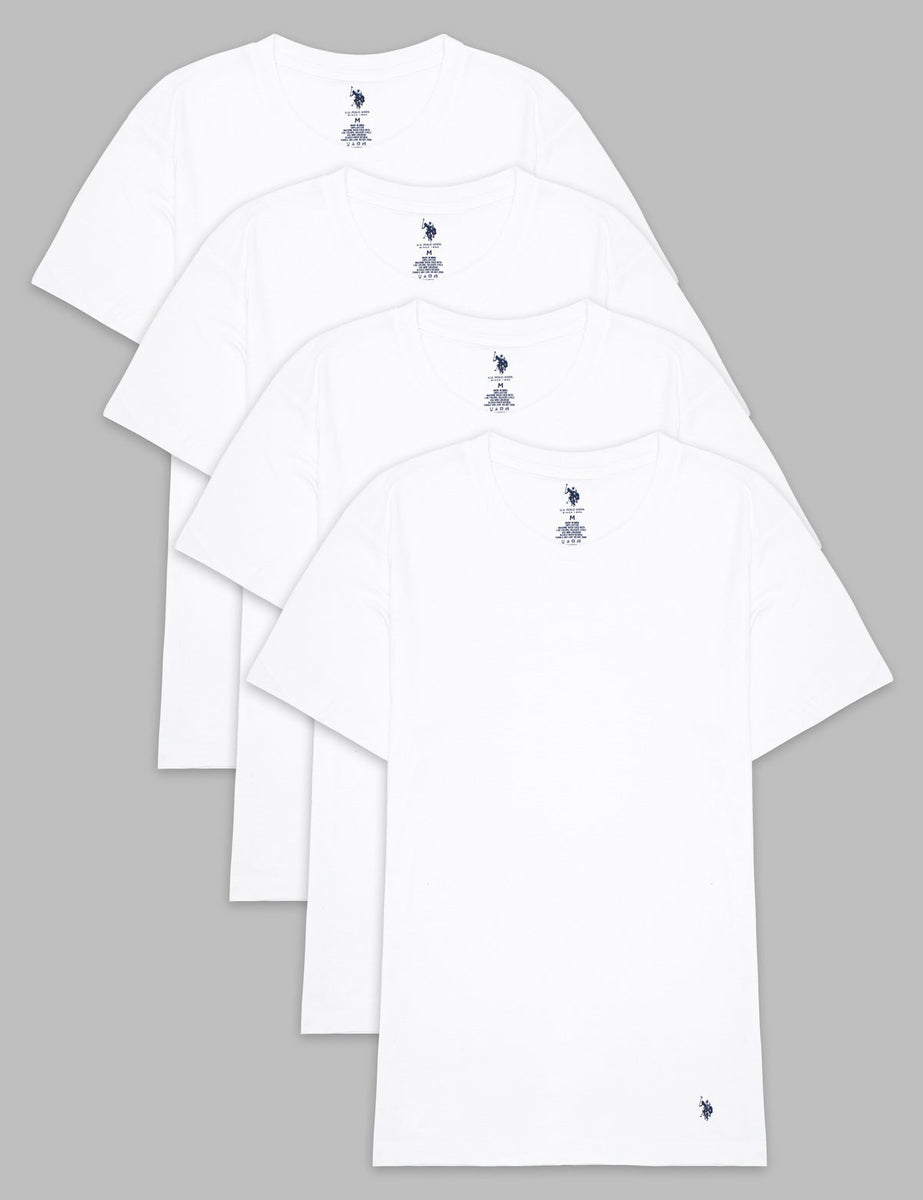 U.S. Polo Assn. Solid Men Polo Neck White T-shirt