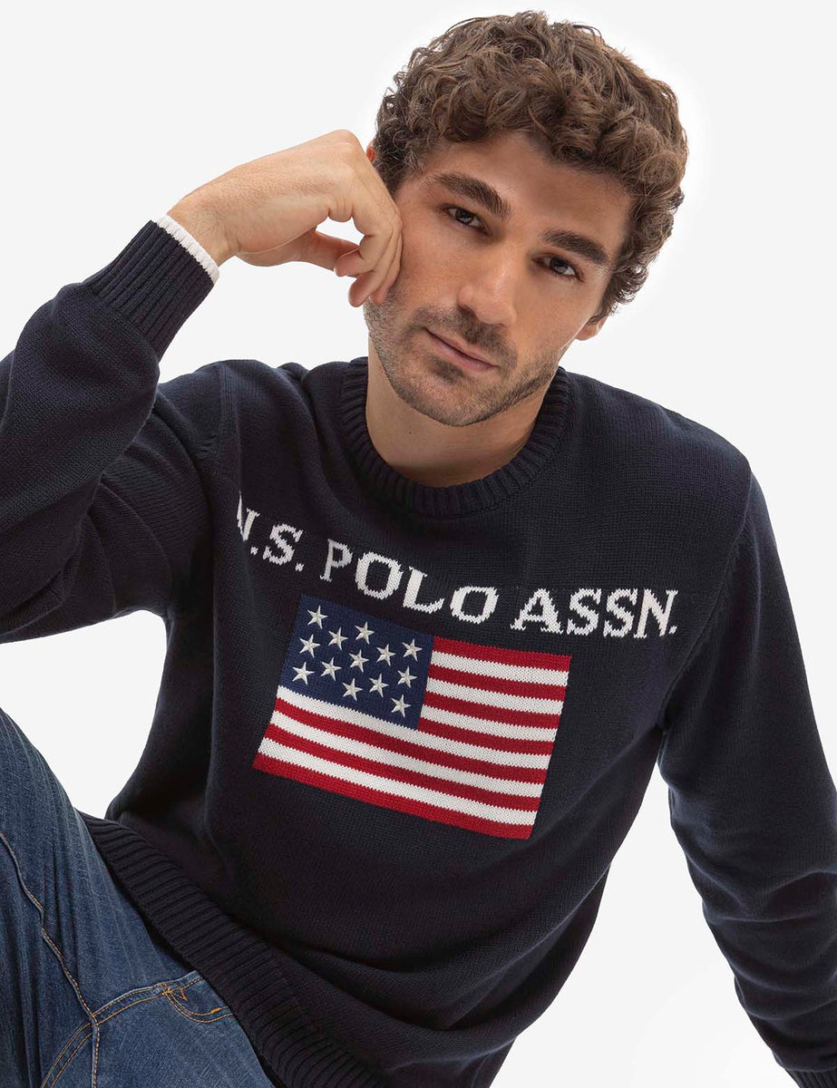 POLO FLAG CREW NECK SWEATER– Polo