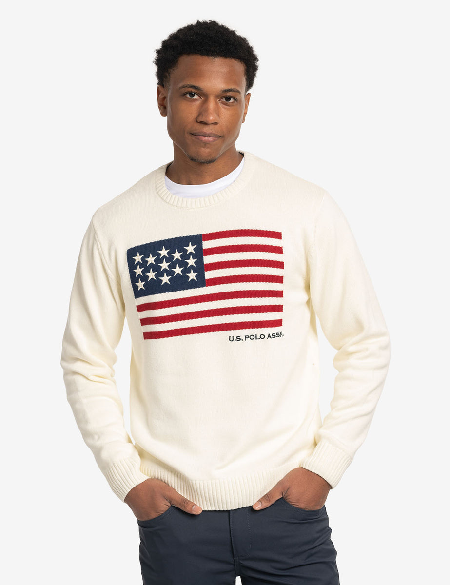 U.S. POLO ASSN. FLAG CREW NECK SWEATER– U.S. Polo Assn.