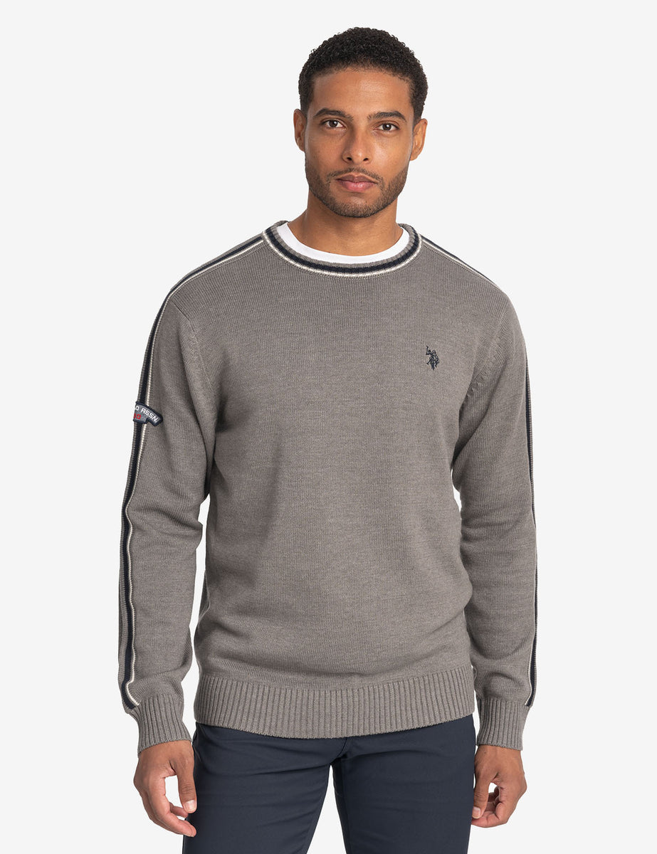 Collegiate Stripe Polo Sweater main image 0
