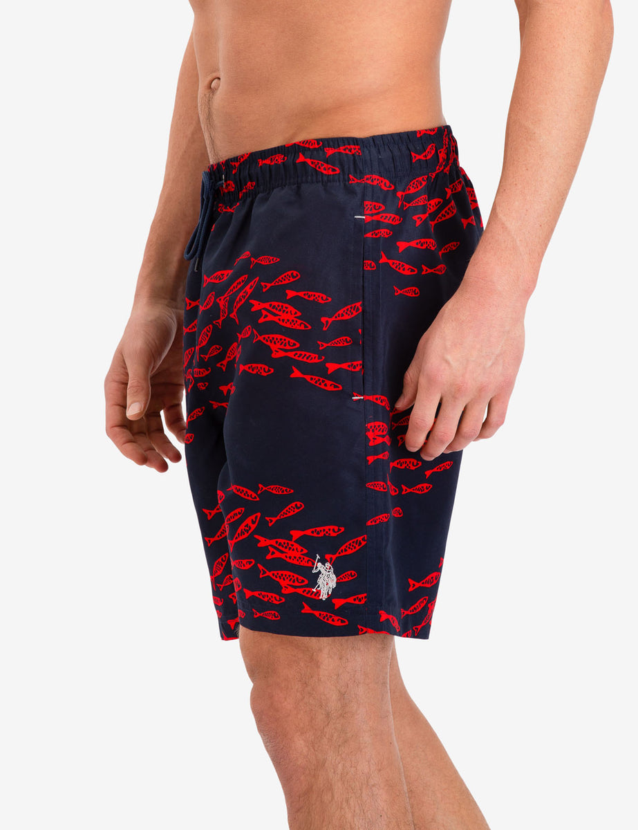 FISH PATTERN SWIM TRUNKS U.S. Polo Assn.