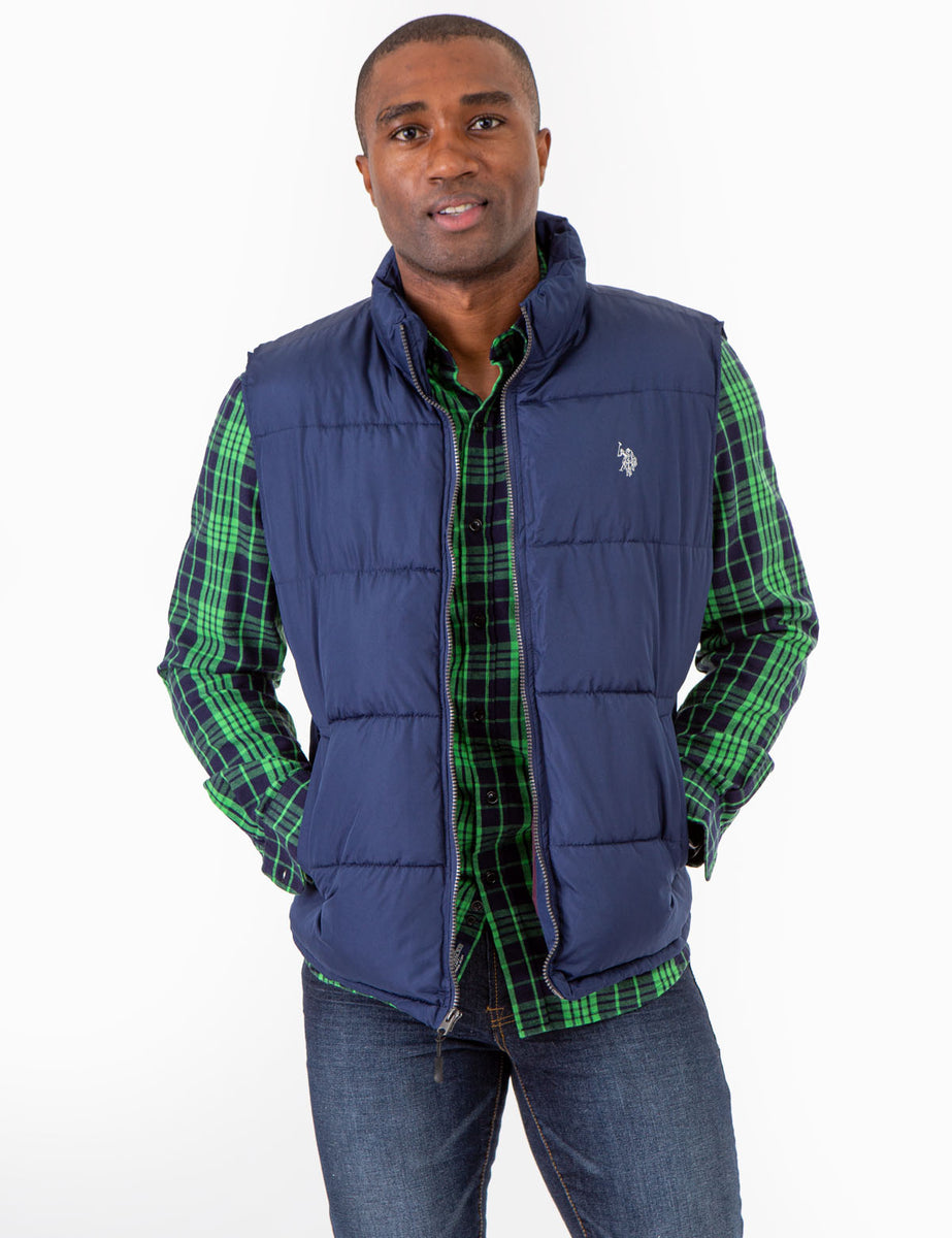 Us polo assn men's cheap puffer vest