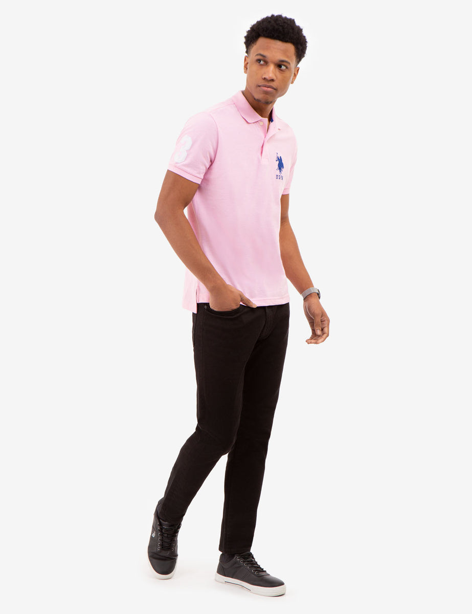 トップス FCRB BIG LOGO POLO shirt s/s BIG LOGO SOLID POLO SHIRT– U.S. Polo Assn.