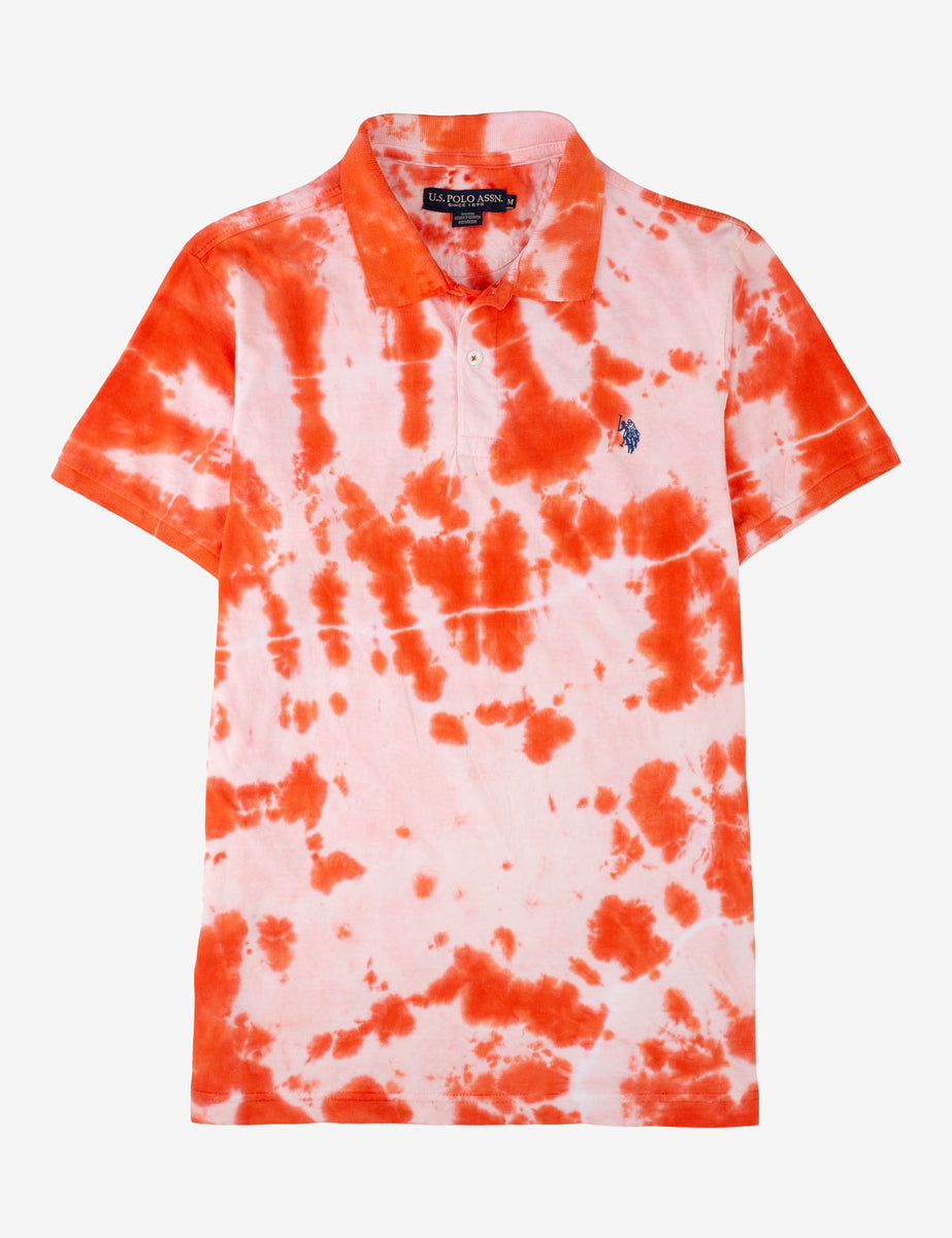 tie dye polo t shirt