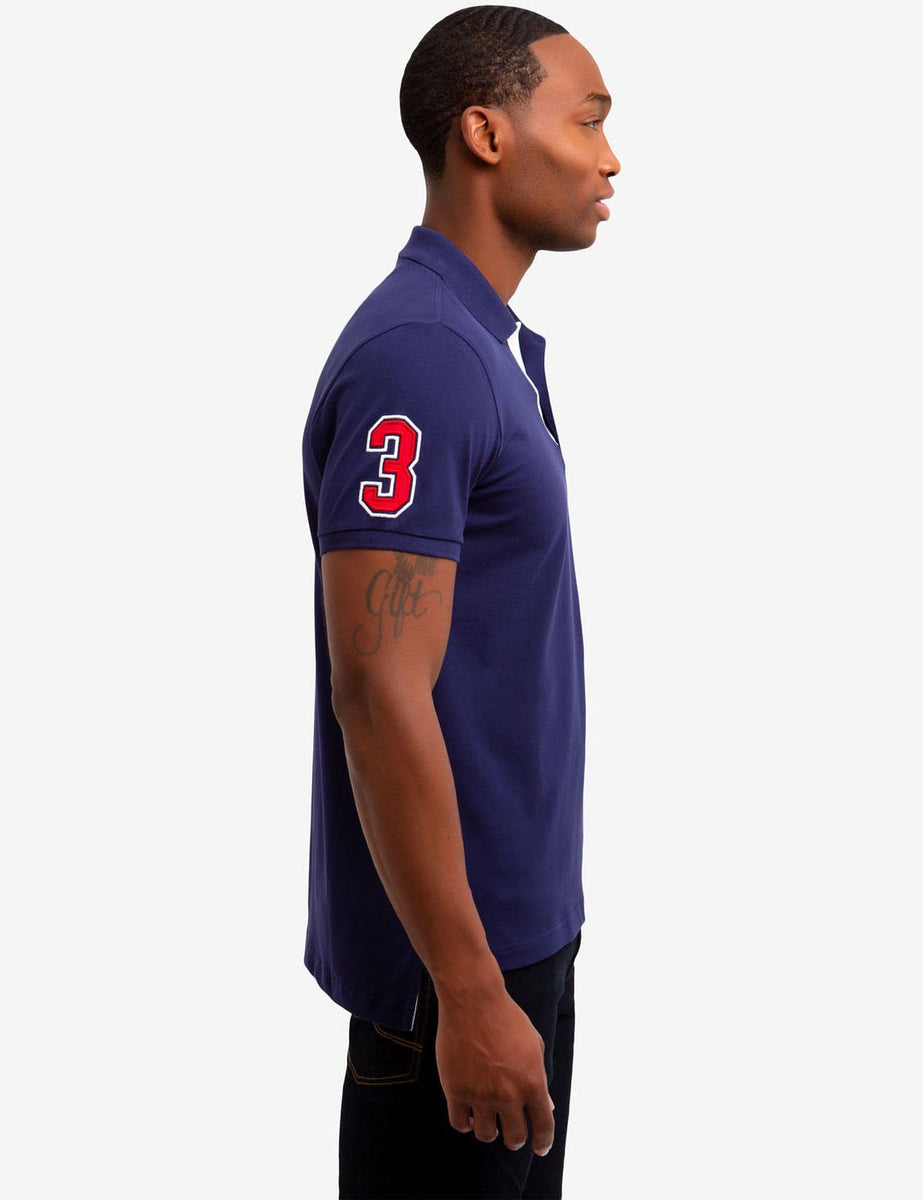 U.S. Polo Assn. Men's Ultimate Pique Polo Shirt, Size: Large, Blue