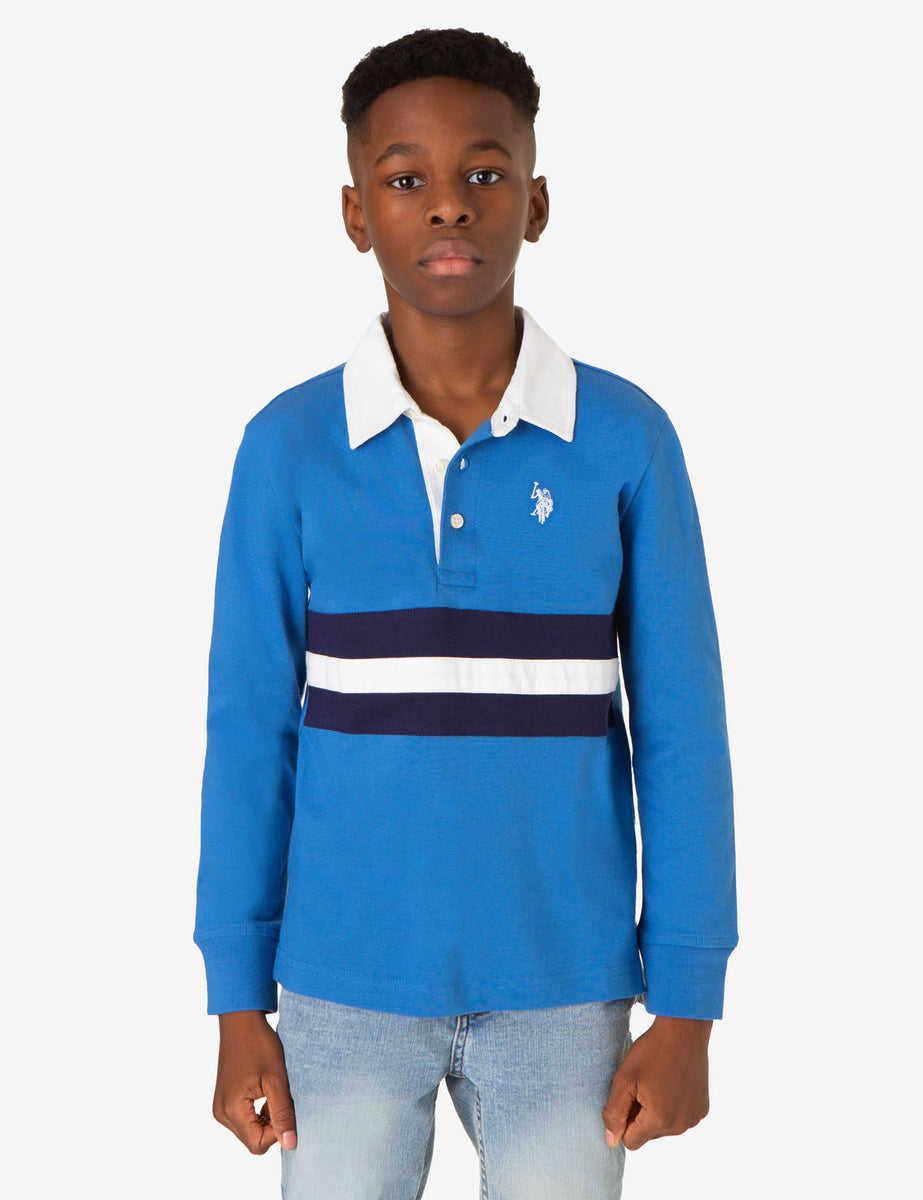 Boys long sleeve polo on sale