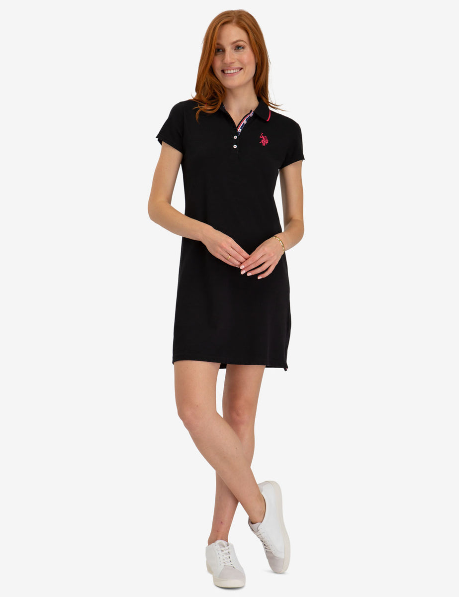 TIPPED POLO DRESS– U.S. Polo Assn.