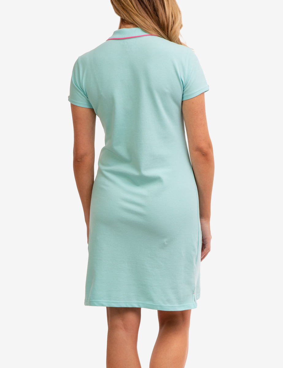 mint green polo dress TIPPED POLO DRESS– U.S. Polo Assn