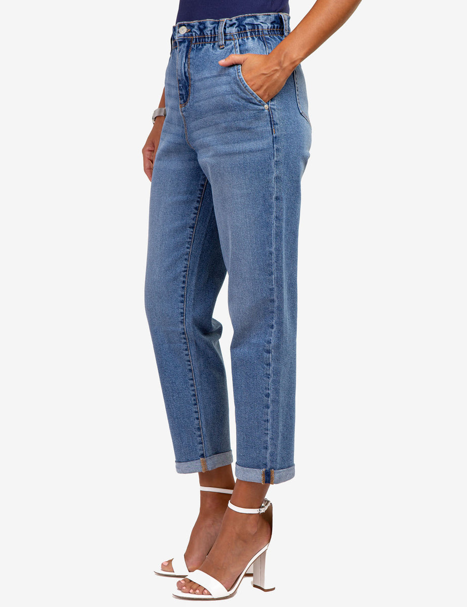 Women’s High Waisted Paperbag Cropped Pants main image 1