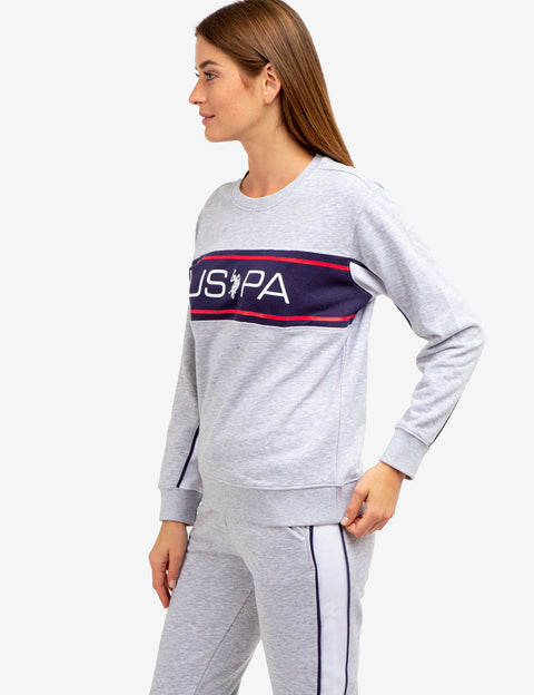 USPA PULLOVER WITH PIPING - U.S. Polo Assn.