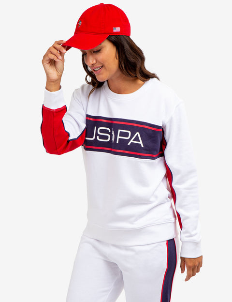 USPA PULLOVER WITH PIPING - U.S. Polo Assn.
