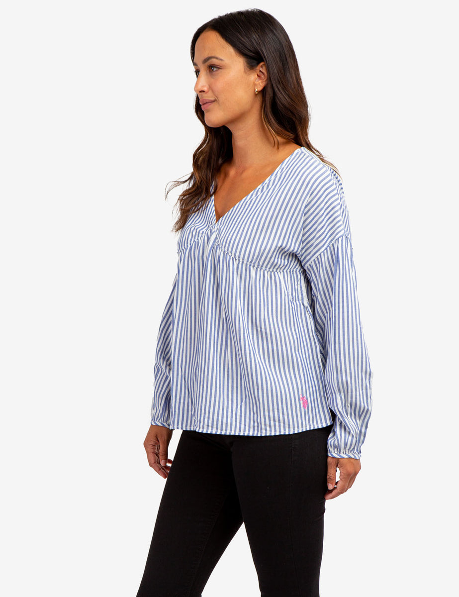 Poetic Drape O-Neck Top main image 1